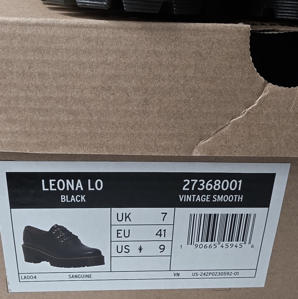 Dr. Martens Leona Lug Sole Platform Shoes Sz 9 - Picture 10 of 13